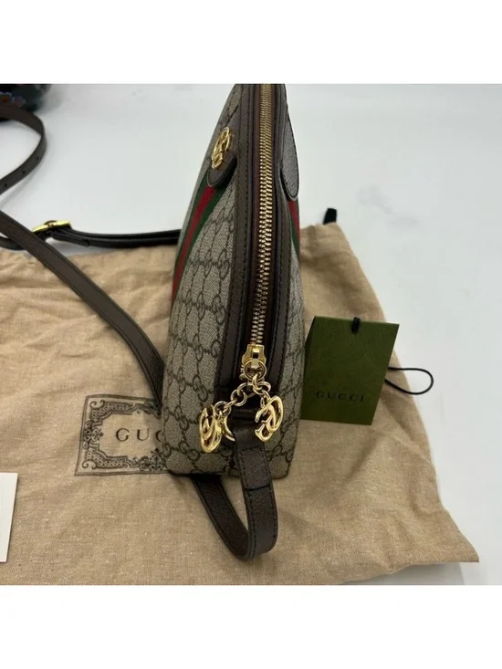 Women’s Gucci GG supreme OPHEDIA small shoulder bag made in Italy - Picture 7 of 11